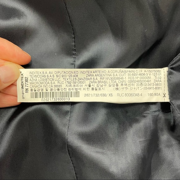 Zara Double Breasted Blazer Fuchsia Size XS // Menswear Inspired - Picture 5 of 8